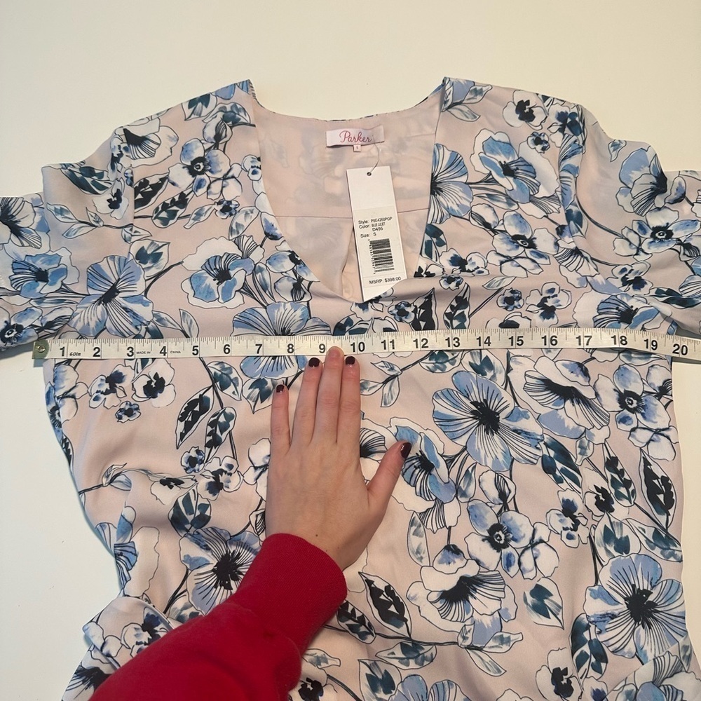 parker floral mini dress NWT size small - Picture 6 of 7